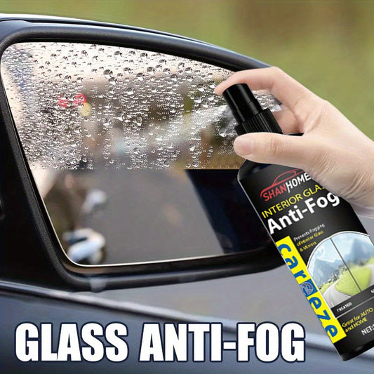SHANXIHOME Anti-Fog Spray - Long-Lasting Glass Defogger for Car, Helmets, Mirrors & More - Clear Vision & Powerful Fog Resistance - Ideal for Windshields, Interior Windows, Home Glass - Easy to Apply, Interior Visibility|Windshield Defogger|Durable Anti F