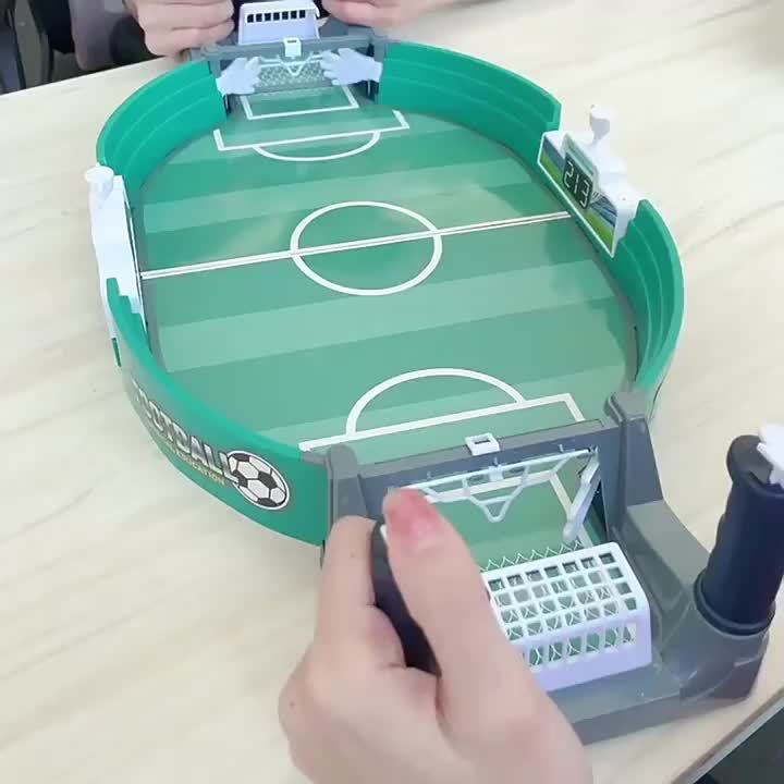 Kids Interactive Table Soccer Game, 5 Balls, Educational Sports Tabletop Toy, Plastic Frame, Ideal for Valentine'S Day, Easter, Birthday Gifts, Ages 3+