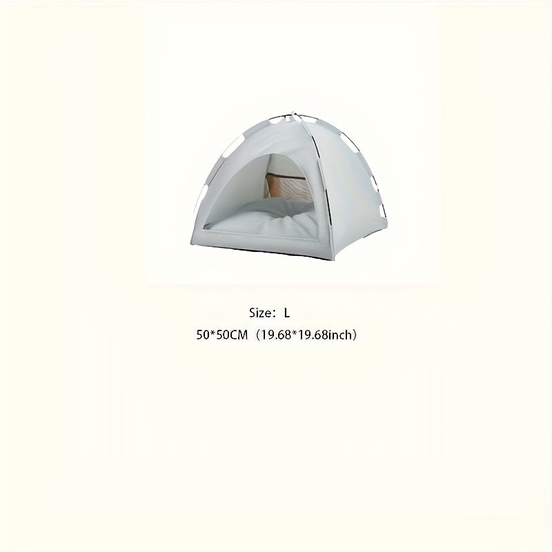 Cozy Pet Tent for Cats and Dogs - Soft and Comfortable Sleeping Nest with Solid Color Design Christmas Gift