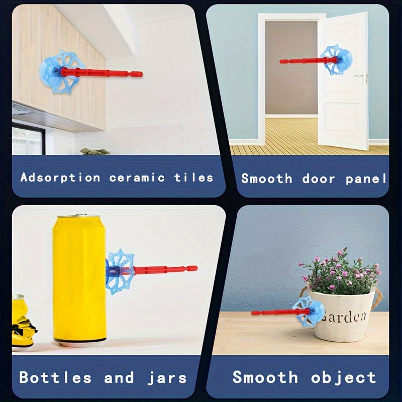 Spider Web Launcher Gloves - Red & Blue Hero Toy for Youngsters & Adults, Fun Interactive Party Game, Durable ABS Material, Perfect for Halloween & Christmas Gifts