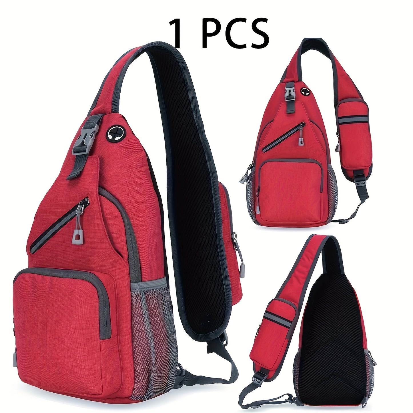 Sling Bag Lightweight Crossbody Sling Backpack for Women Men Large Shoulder Chest Bag Daypack for Hiking Traveling