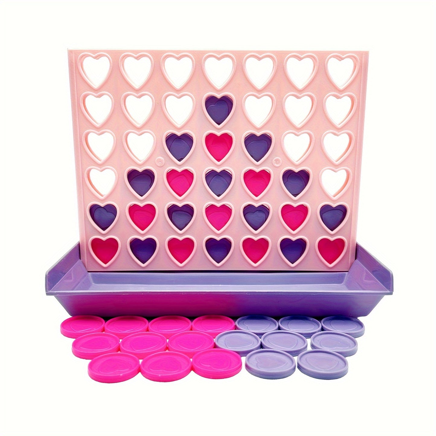 A Portable Four-In-A-Row Game, Perfect for Family Interaction And Travel, Foldable for Two Players, Ideal As a Valentine'S Day Gift.