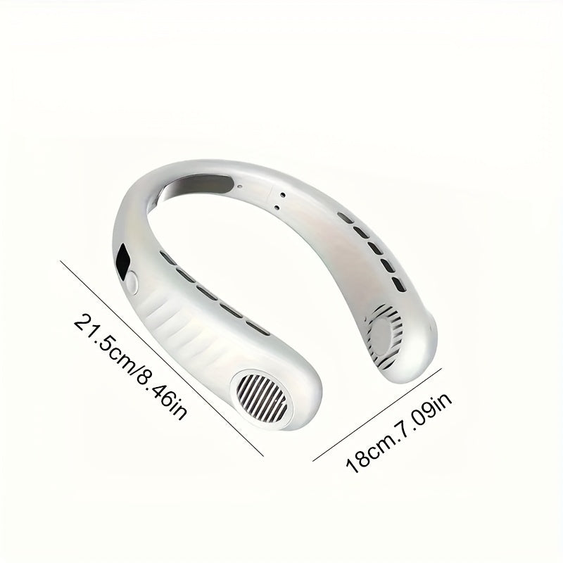 Portable Fans, Small Neck Fan, USB Charging Mini Fan with Adjustable 5 Wind Speeds, Personal USB Fan with LED Power Display, Cooling Fan Portable for Office, Back to School Gifts