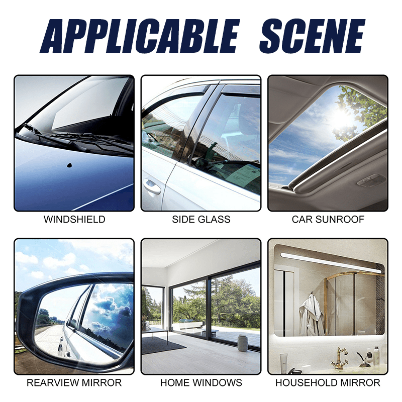 1x Nano Anti-Fog Glass Spray 100ml, Clear Vision De-Fogger for Car Windows, Helmets, Windshield & Interior Windows, Quick-Dry Liquid Formula for Mirrors