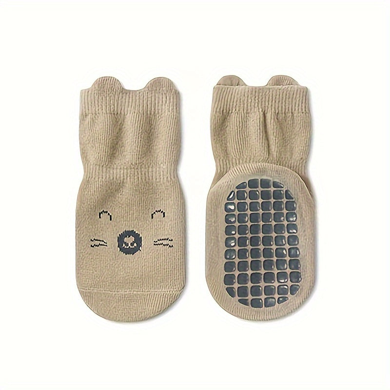 5 Pairs of Children's Toddler Boys and Girls Anti-Slip Socks
