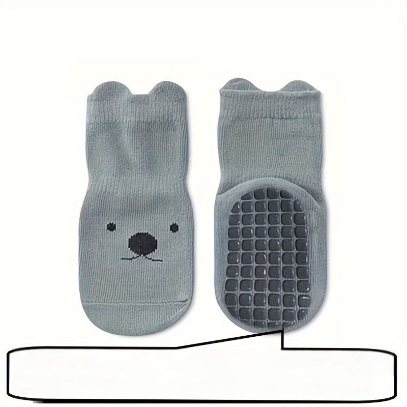 5 Pairs of Children's Toddler Boys and Girls Anti-Slip Socks
