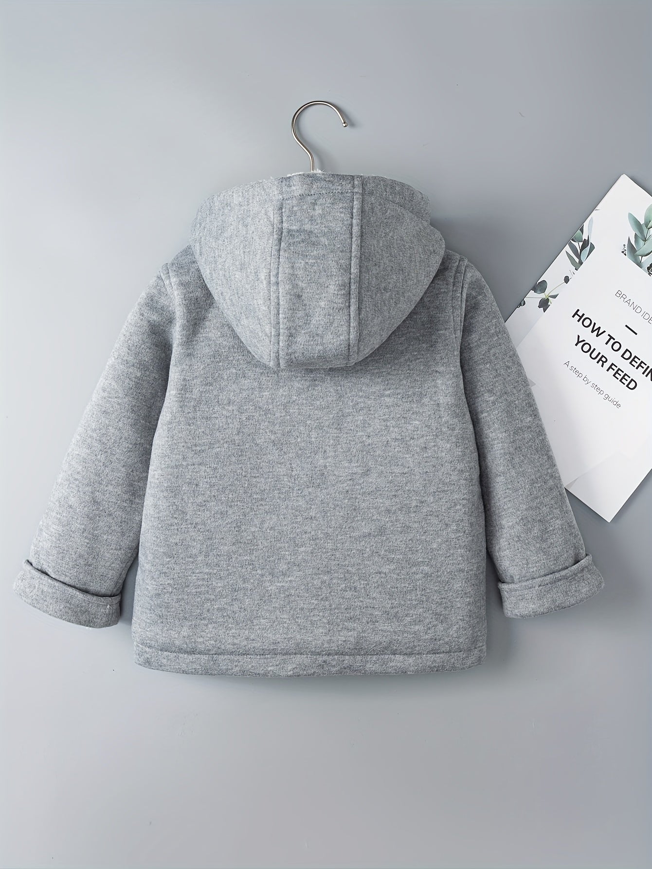 Hooded Fleece Jacket - Soft, Warm, Ideal for Fall & Winter Wear, Button-Front