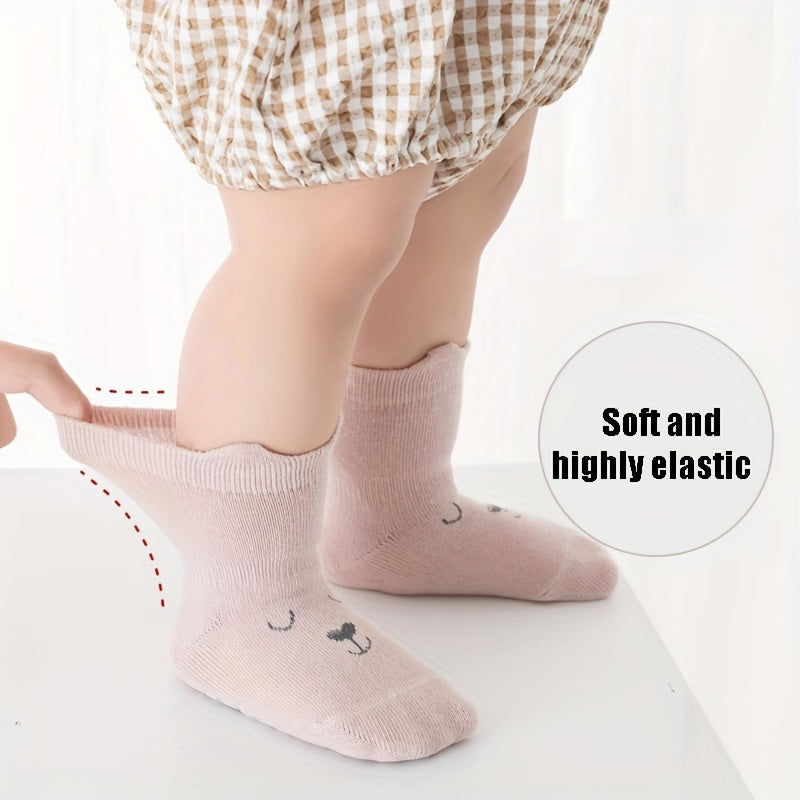 5 Pairs of Children's Toddler Boys and Girls Anti-Slip Socks