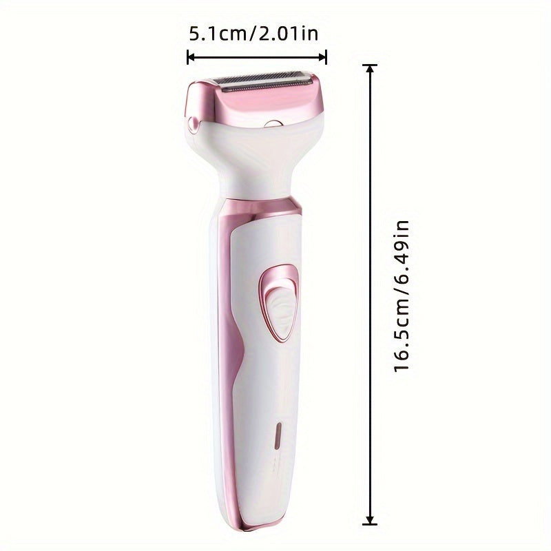Electric Razor for Women, 4-in-1 Rechargeable grooming kit, Lady Electric Shaver for Face, Nose, Legs And Underarm, Bikini Trimmer for Women Painless, Hair Razor Rechargeable & Portable