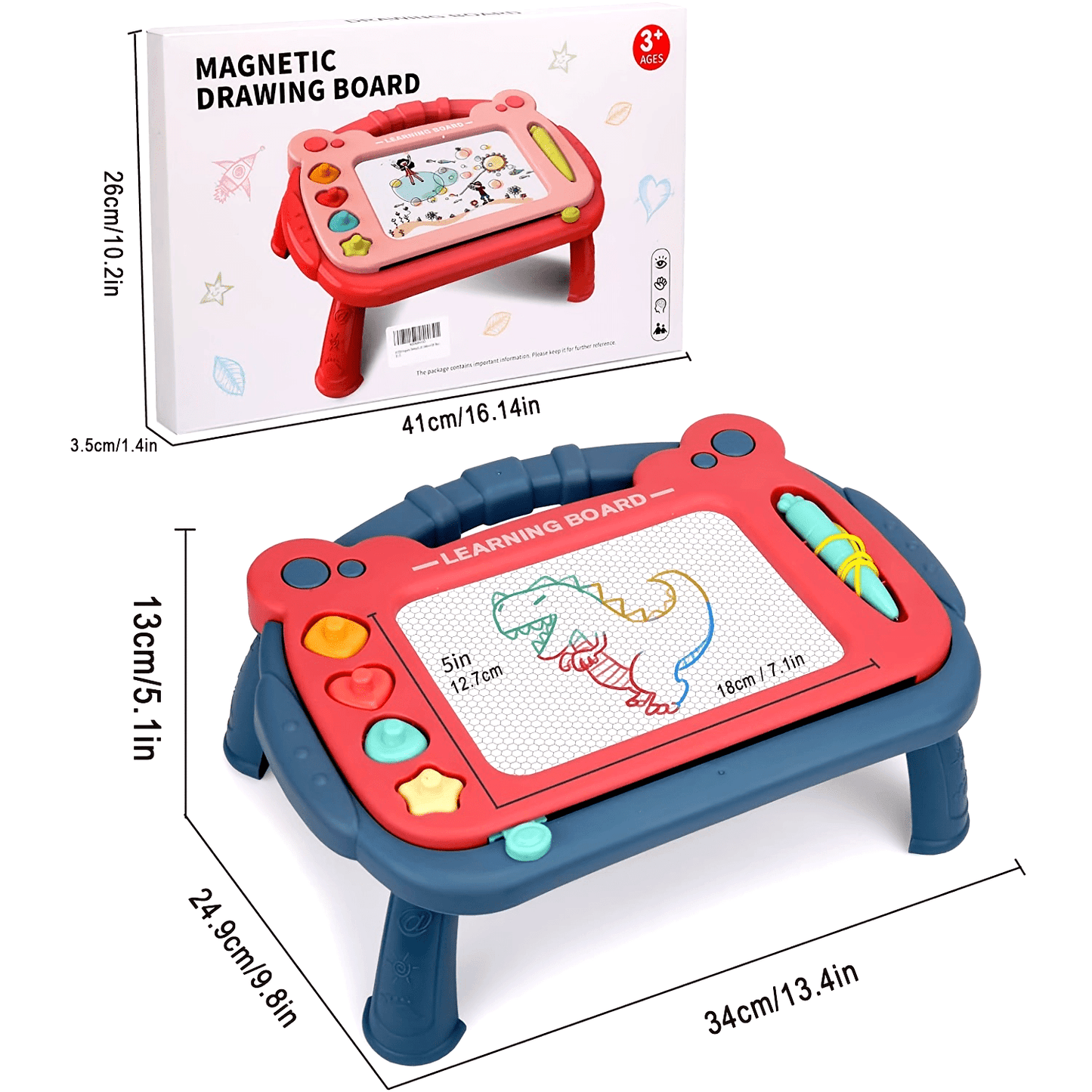 Magnetic Drawing Board | Educational Toy for Boys & Girls - Sketch, Graffiti, Learning Fun