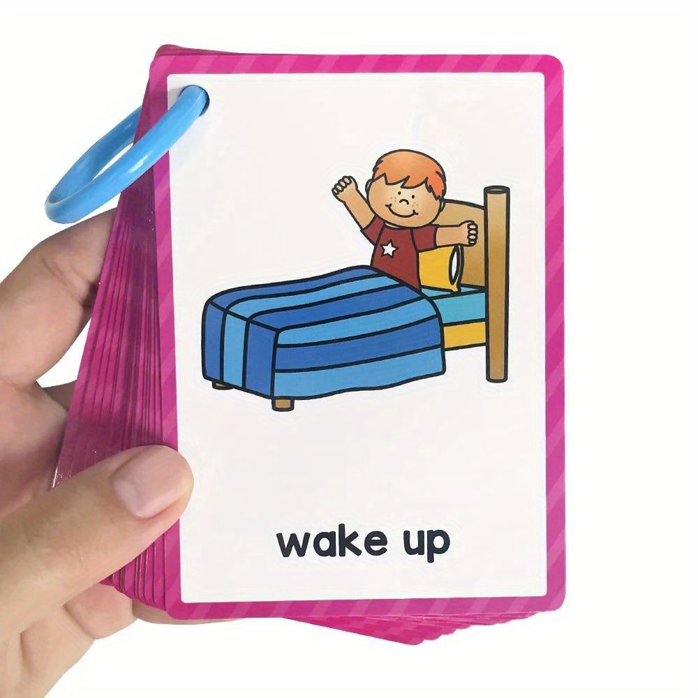 12 Themes Learning Flash Cards 386 English Words, Kids Toddler Colors, Shapes and Numbers, Learning Toys, Educational Preschool Flashcards Kindergarten Educational Toys School Supplies