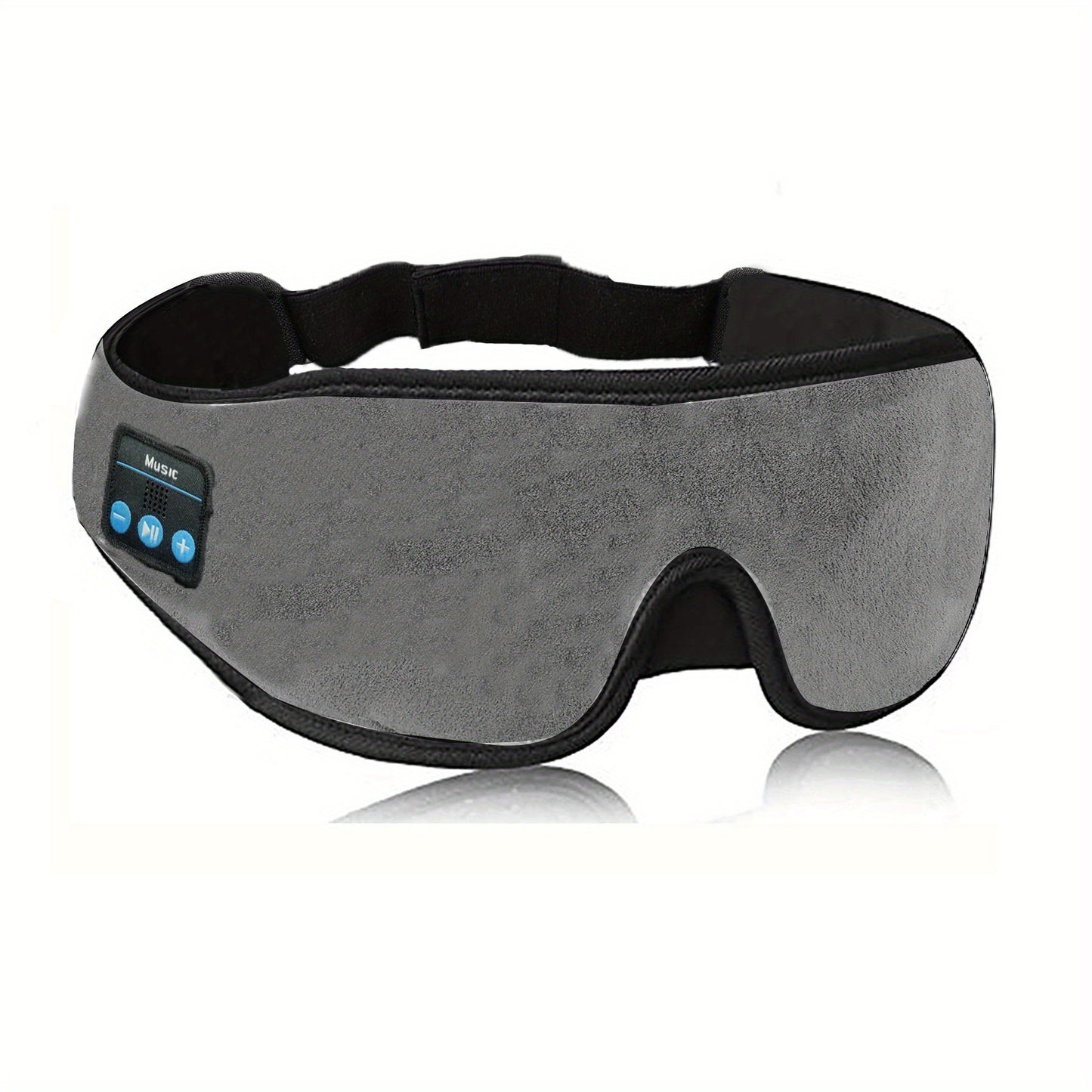 1pc 3D Sleep Mask with BT 5.2 Earphones, Wireless Music Eye Mask for Side Sleepers - Unscented, Rechargeable Lithium Battery, Includes Type-C Data Cable, Perfect Gift and Travel Essential, Travel Eye Mask|3D Contour Mask|Breathable Fabric Mask, Eye Mask f