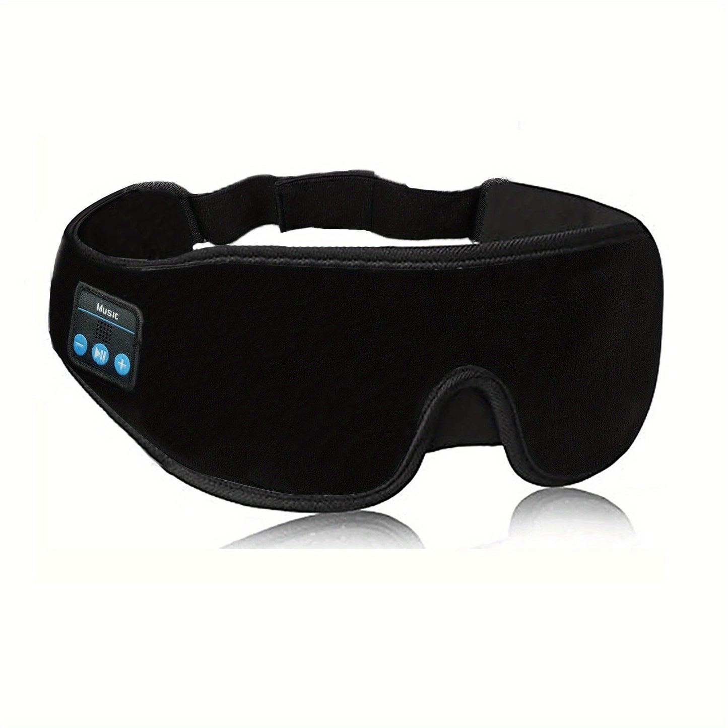 1pc 3D Sleep Mask with BT 5.2 Earphones, Wireless Music Eye Mask for Side Sleepers - Unscented, Rechargeable Lithium Battery, Includes Type-C Data Cable, Perfect Gift and Travel Essential, Travel Eye Mask|3D Contour Mask|Breathable Fabric Mask, Eye Mask f