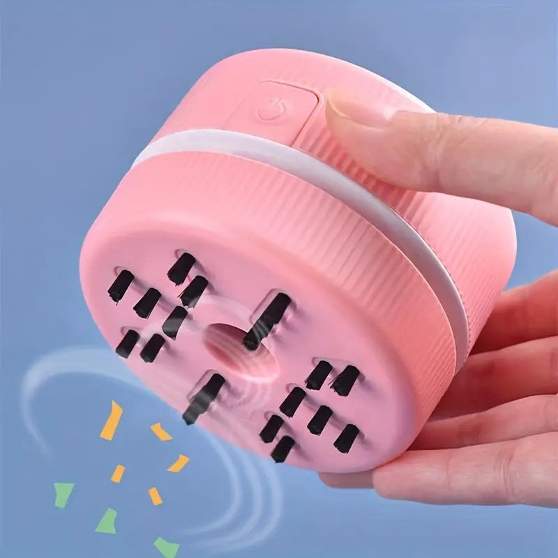 1pc Mini Desk Vacuum, Cute Desktop Vacuum Cleaner, Energy Saving, Design For Keyboard/Home/School/Office