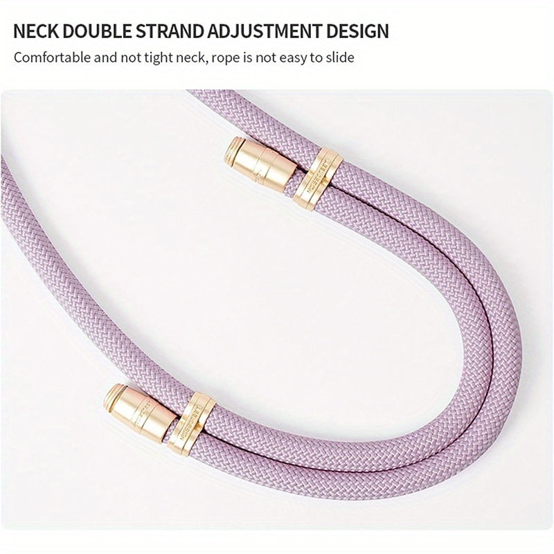 63-Inch Adjustable Crossbody Phone Lanyard with Clip - Durable, Anti-Theft Wrist Strap for Secure Shopping & Travel - Available in Multiple Colors