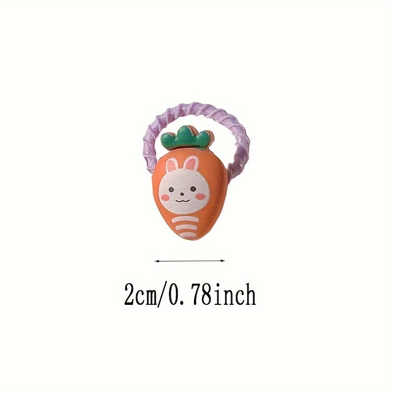 40pcs Cute Hair Ring Set - Women's and Girls' Colorful Elastic Hair Bands, Suitable for Ponytails and Braids