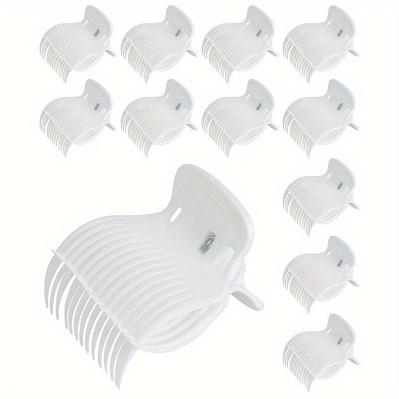Professional 12-Pack Durable Plastic Hair Rollers - Salon-Grade Manual Curling Tools for Normal Hair Texture - Beauty and Personal Care Accessories