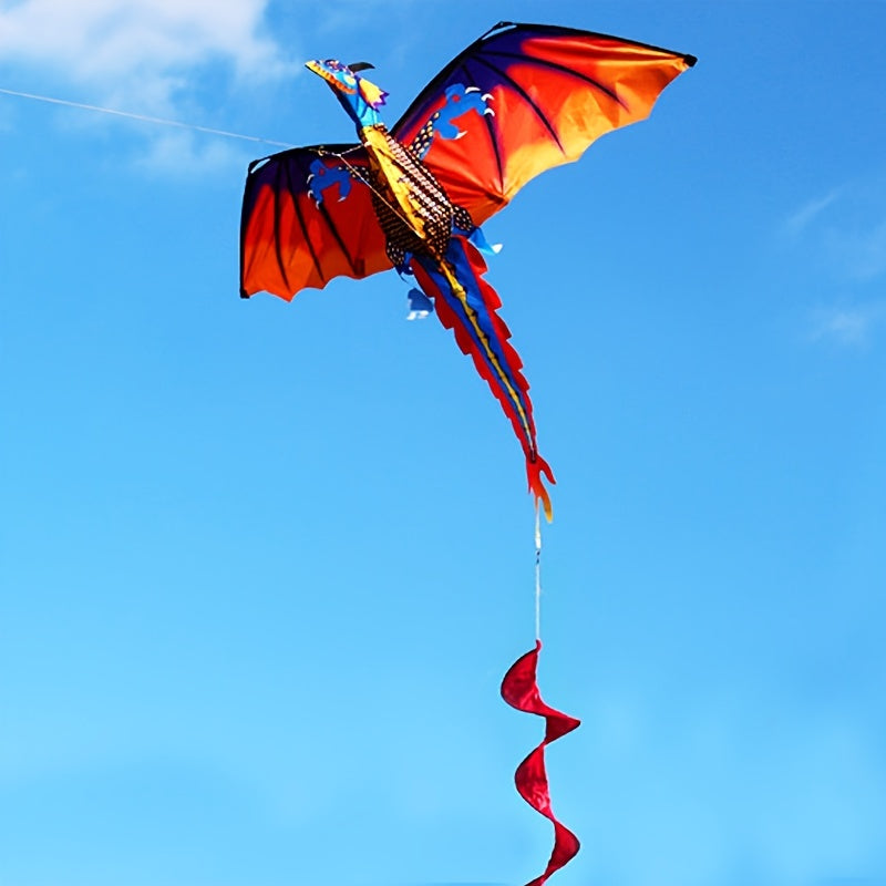 3D Dragon Kite - Three-Dimensional, Unique, Fun for Outdoor Activities