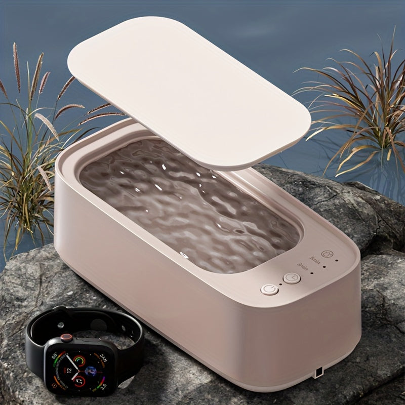 LIOJ S700 Multifunctional Glasses Cleaner Machine - Battery-Powered, Compact Design for Delicate Eyewear, with Quick Cleaning & Drying Features, Ideal for Travel, Travel Accessory|Minimalist Design|Rechargeable Battery, Eyeglass Repair Tool