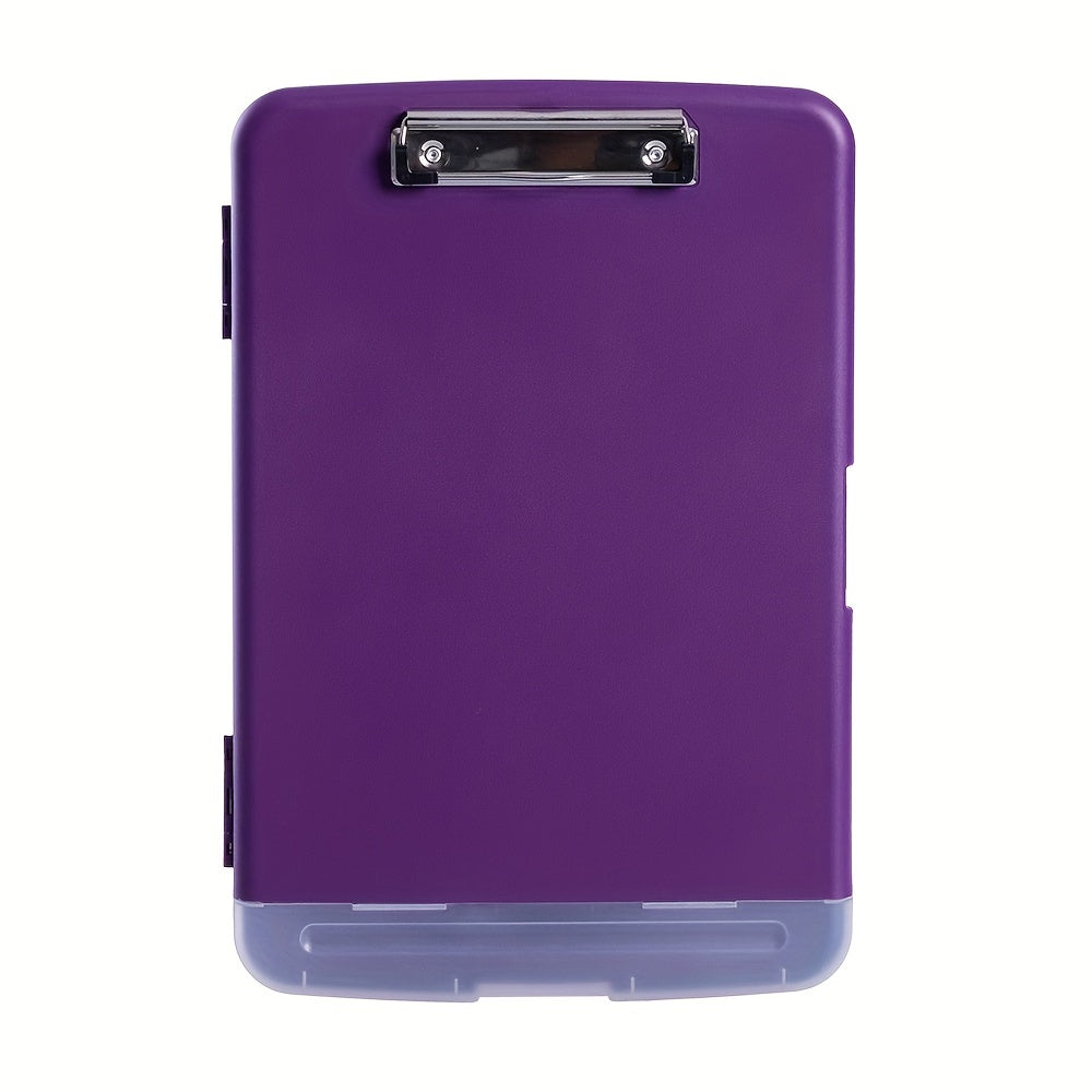 8.5X11 Clipboard with storage, Plastic A4 Clips Board with pen holder to keep your documents organized