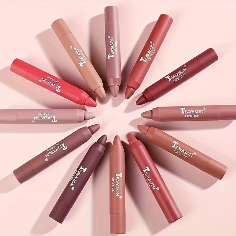 Set Of 3pcs Lipstick, Lip Liner Pen Lipstick Pen, Long Lasting Matte Nude Color, Natural Lip Gloss Lip Makeup Gift Set For Valentine's Day Valentine's Day Gifts