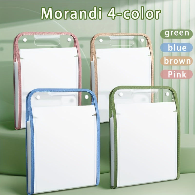 1pc, Durable A4 13-Pocket Expanding File Folder, Organ bag, Thickened PVC transparent, Organizer for Student Papers & Documents, for storing student test papers and data files