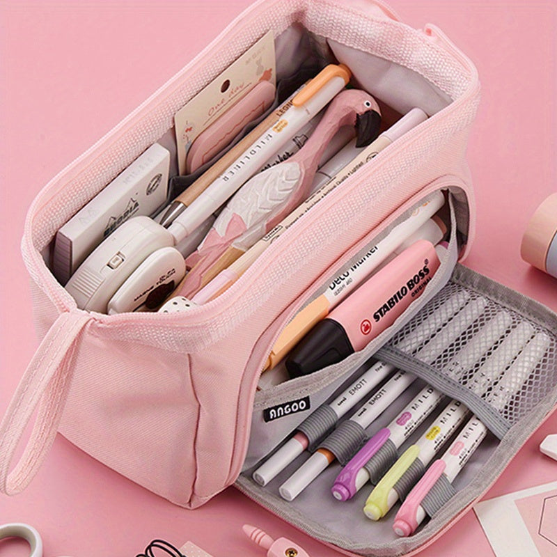 1pc Large-capacity Pencil Case Cute Pencil Pouch For Girls Boys Student Aesthetic Pencil Case For Middle High School Office Supplies Eid Al-Adha Mubarak