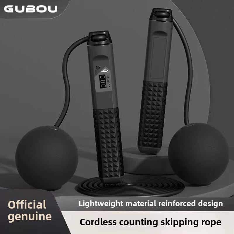Heavy Jump Rope with Gravity Ball for Intensive Burning and Weight Loss - Counting Feature Included, Pink/Blue/Black, Silicone Material, Perfect for Fitness and Exercise, Recommended for Ages 14+