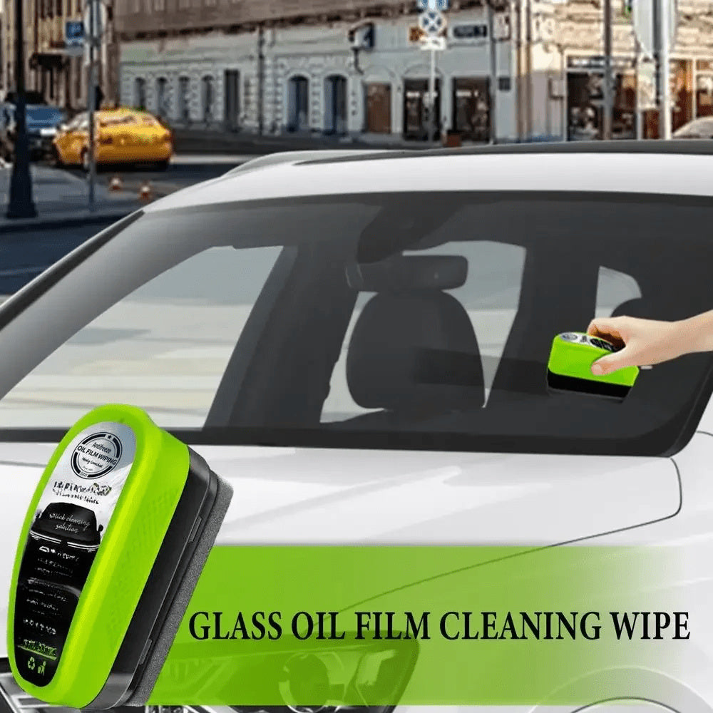 Car Glass Oil Film Brush x1 + Towel Set x2