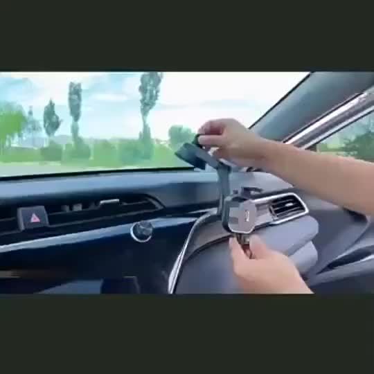 Car Dashboard Phone Holder Adjustable in Vertical and Horizontal Directions, Provides High Stability and Strong Adhesion, Includes Extra Sticky Pads. This Car Mobile Phone Holder Compatible with All Smartphones
