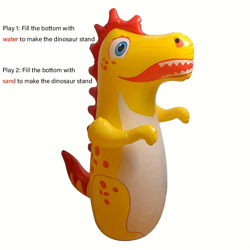1pc Boxing Punching Bag Inflatable Tumbler Toy Room Special Vertical Child Fighting Exercise Puzzle Sandbag Inflatable Tumbler Toy Room Special Vertical Fighting Exercise Puzzle Dinosaur