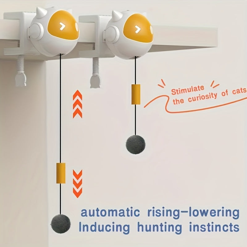Wtcw-01Automatic Cat Teasing Artifact, Intelligent Telescopic Cat Teasing Ball, Self-Hilarity, Electric Pet Toys, Hanging Cat Teasing Toys, Without Battery