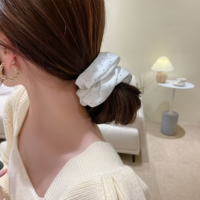 3pcs Elegant Women's Hair Tie Set, Stylish Rhinestone Headbands with Embellished Fabric Straps, Perfect for Ladies and s, Ideal Wedding and Party Gift