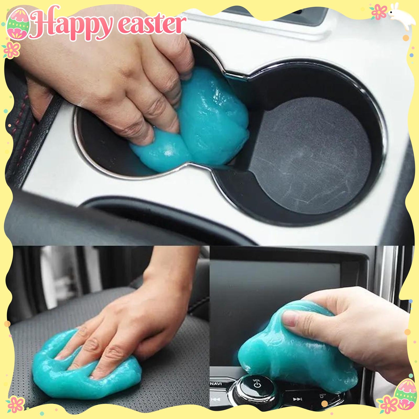 Car Cleaning Gel Dust Remover 1pc - Clean Car Vents, Keyboards, and More with Ease - Perfect Car Interior Dust Remover, Gift for Men