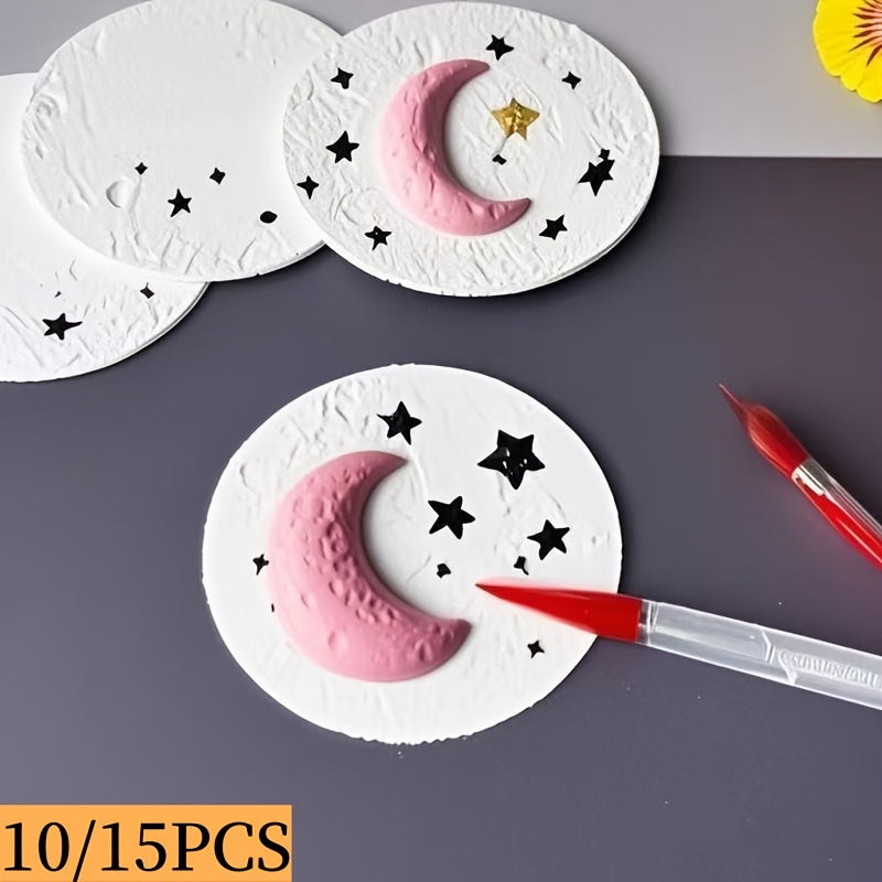 10/15pcs - Three-Dimensional Round Board Paper, Foam Expansion Art Craft Paper, Interesting Paper Crafts for DIY Activities And Creative Activities - Ideal Gift Choice, Suitable for Christmas, School, Office, Family Activity Interaction, Emotional Communi