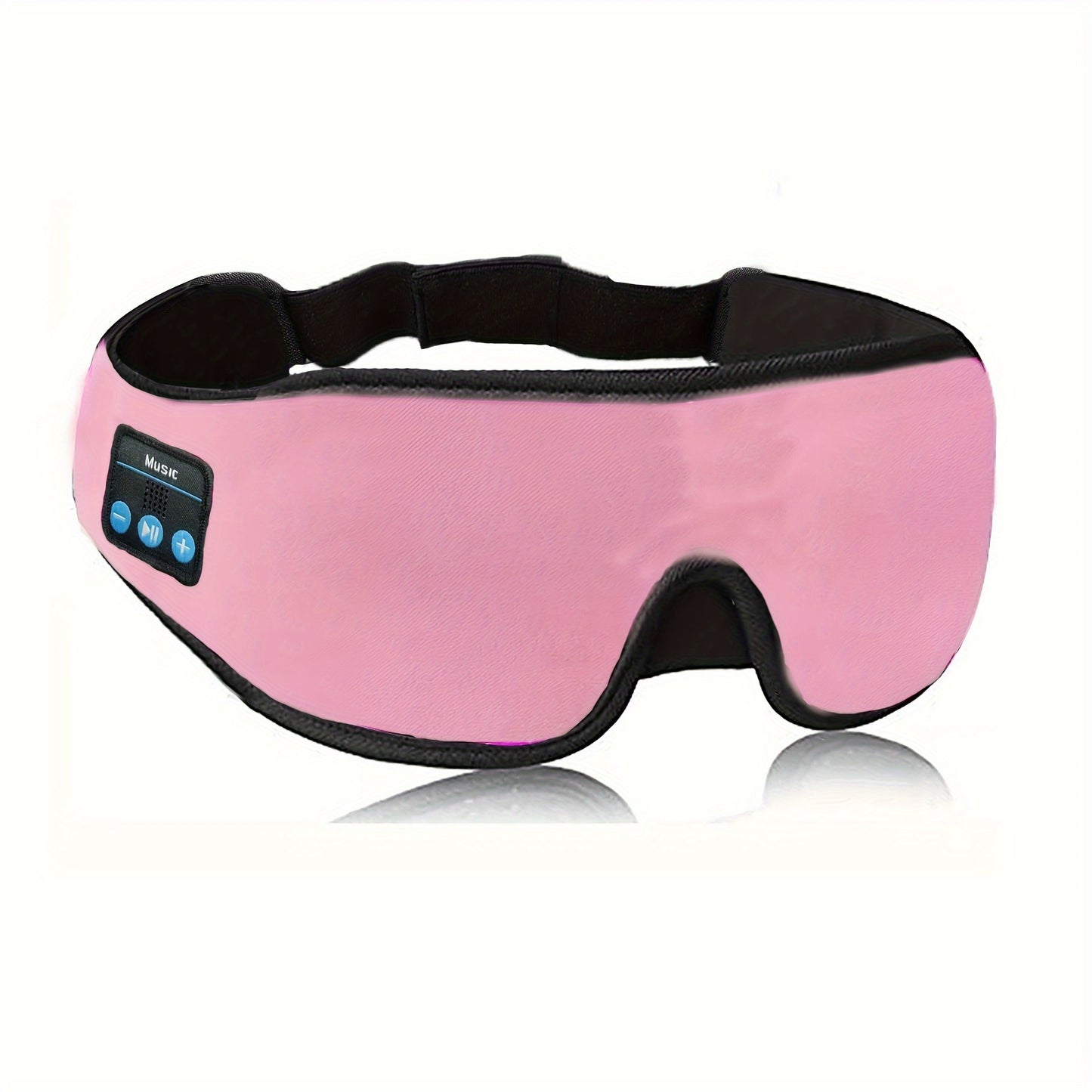 1pc 3D Sleep Mask with BT 5.2 Earphones, Wireless Music Eye Mask for Side Sleepers - Unscented, Rechargeable Lithium Battery, Includes Type-C Data Cable, Perfect Gift and Travel Essential, Travel Eye Mask|3D Contour Mask|Breathable Fabric Mask, Eye Mask f
