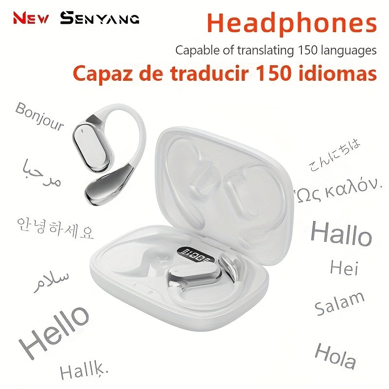 2025 New Senyang AI Translation Wireless Earbuds - Comfortable, Noise-Canceling, Touch-Controlled, Multi-Language Support, Rechargeable Lithium Battery, Ideal for Travel, Socializing, Studying, and Sports - Adult Movie and Game Themed, Travel Headphones |