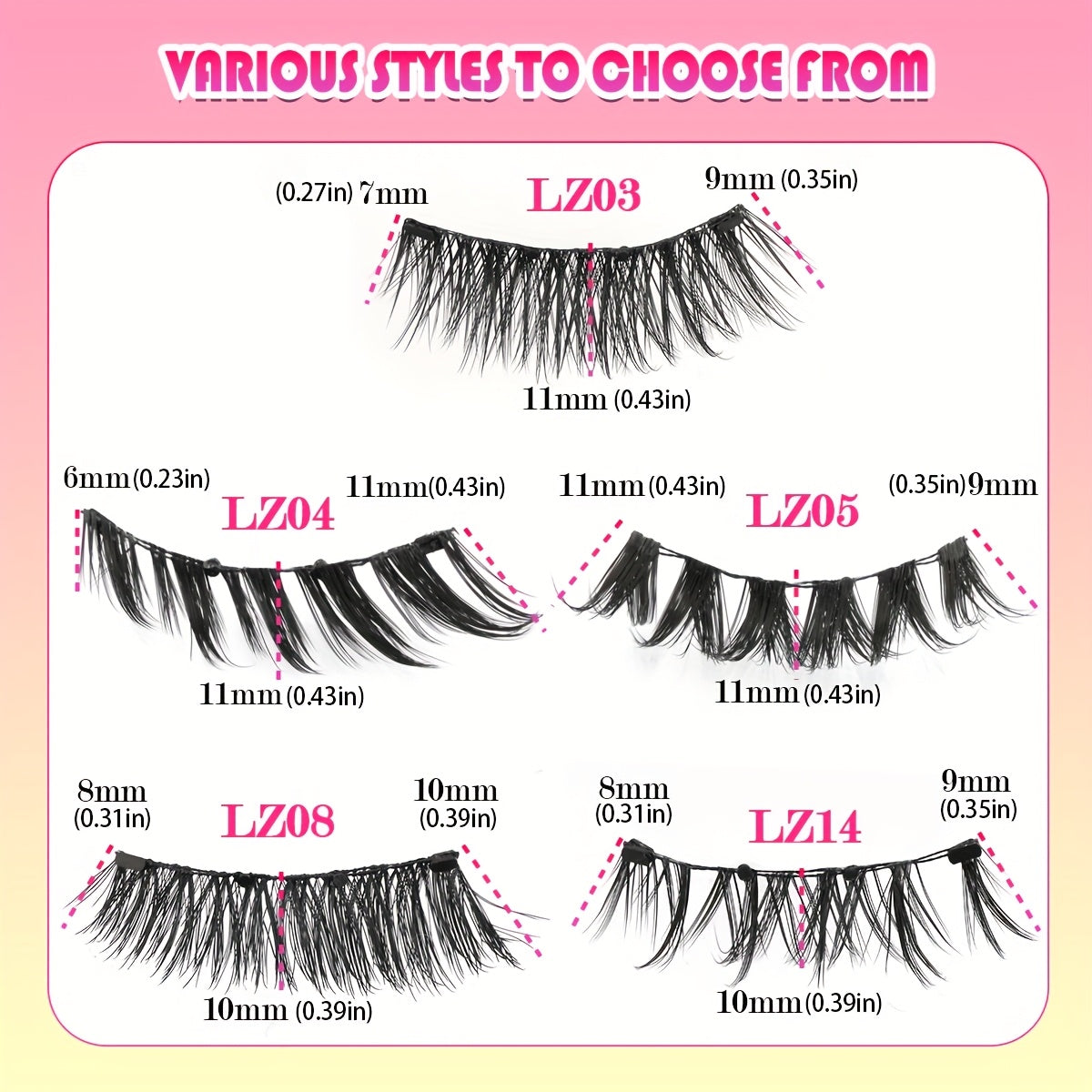 YSDO Magnetic False Eyelashes - Soft, Ultra-Light, Easy-to-Apply Pair with Retaining Clip, Natural Curl Style for Everyday Wear, Everyday Eyelash Enhancement|Natural Curl Lashes|Magnetic Eyelash Holder, Eyelash Extensions