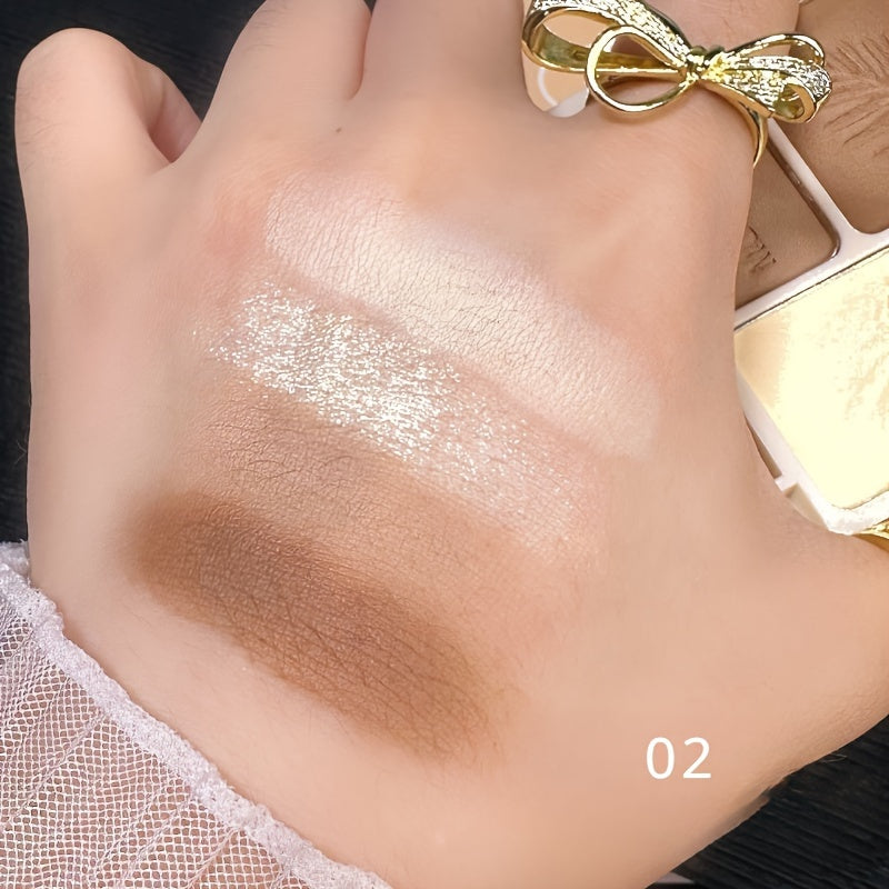 Waterproof Long-Lasting Matte Highlighter & Bronzer Palette - All Skin Tones Face Contour Powder - Alcohol-Free