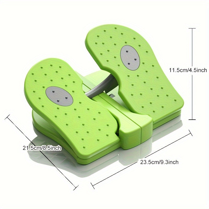 MBB Compact Folding Stepper Machine - Home Gym Fitness Equipment for Leg Toning, Aerobic Exercise & Rehabilitation Training, Non-Electric, 7 Color Options (Grey, Light Violet, Violet, Pink, Orange, Green, Blue), Mechanical Foot Pedals, Lower Body Workout