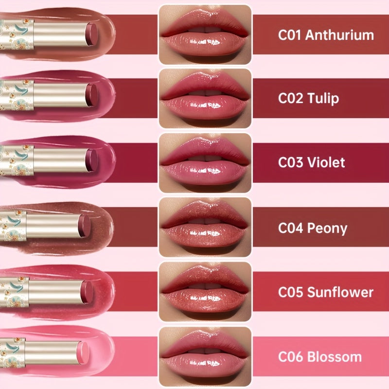 CATKIN Glossy Lip Balm & Lip Gloss, Ultra-Hydrating Glow Tinted, C01-C06