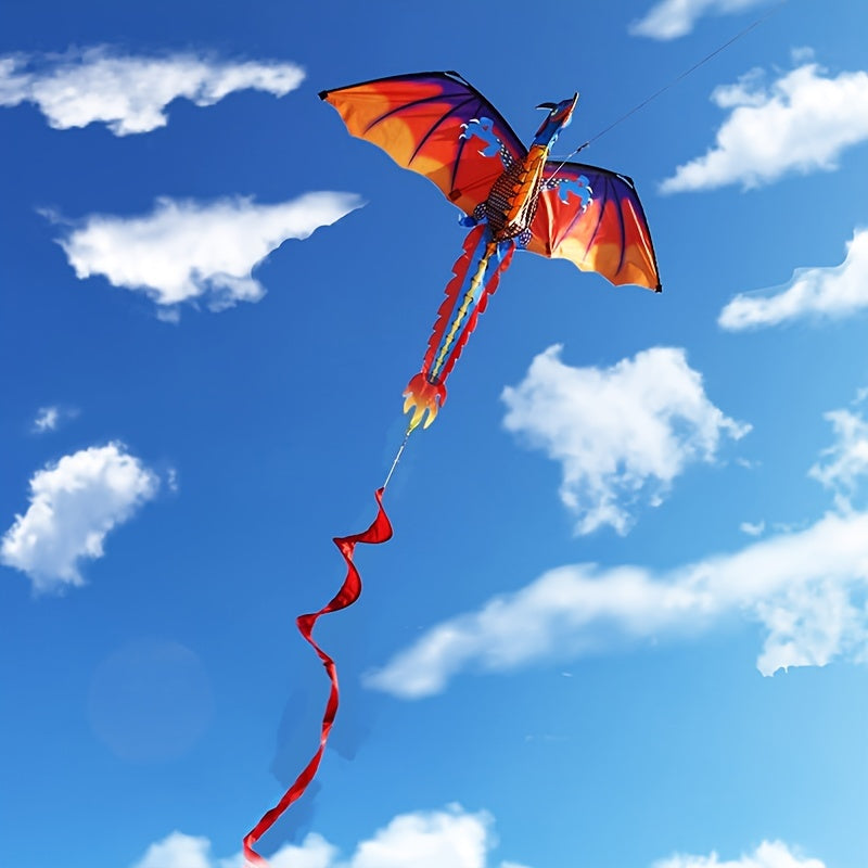 3D Dragon Kite - Three-Dimensional, Unique, Fun for Outdoor Activities