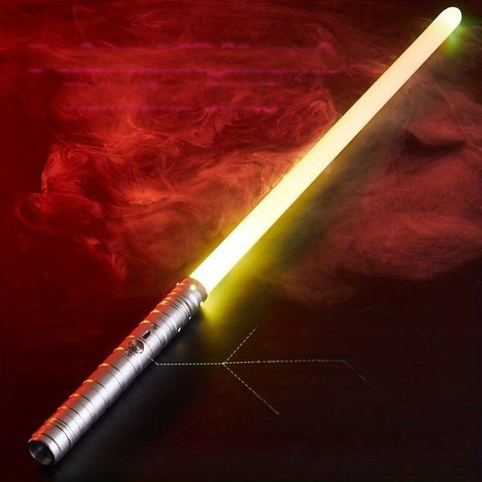 Upgraded Version of 7 Colors Metal Handle Light Sword, Rechargeable Battery, 2-In-1 with 3 Sound Effects, Cosuly Character Performance Props Suitable for Christmas And Halloween 1/2 Pack