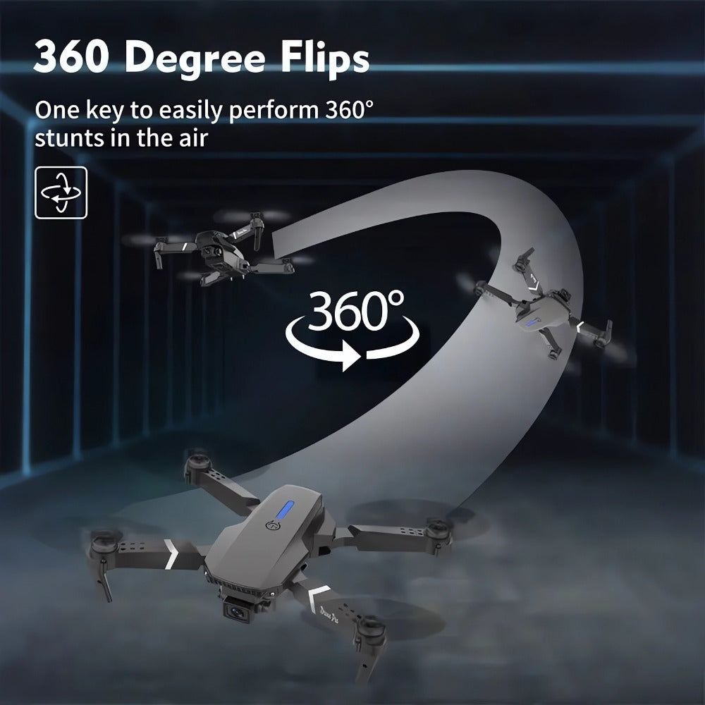 Top Selling Remote Control Aircraft HD Dual Camera Foldable Remote Control Drone One Click Easy Take-off and Landing Remote Control Quadcopter for Beginners and Enthusiasts Affordable Drone Halloween, Christmas and New Year Holiday Gifts