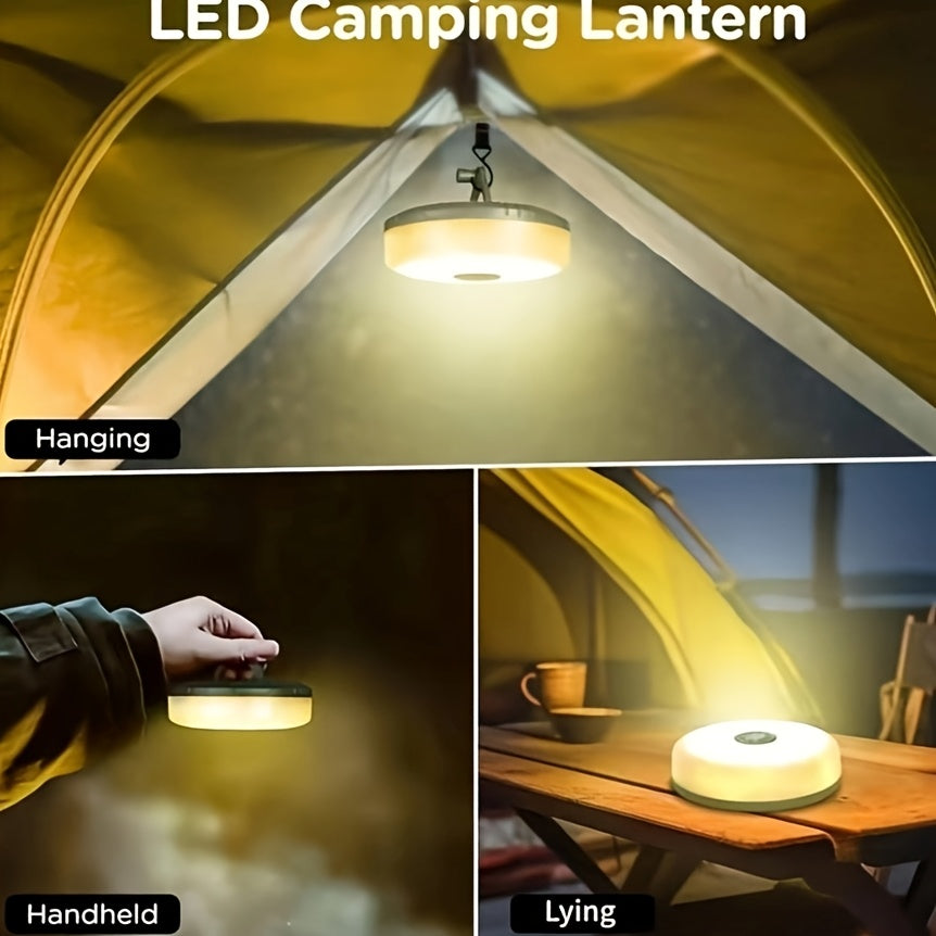Pack of 1 Camping Light String, Warm Light USB Rechargeable Outdoor Camping Lamp, IP44 Portable Camping Light with 5 Modes and Adjustable Brightness, Durable Halloween Fairy Christmas Lights, Perfect for Thanksgiving