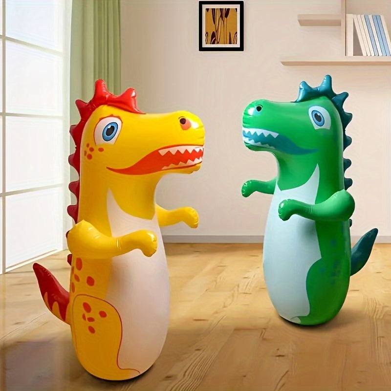 1pc Boxing Punching Bag Inflatable Tumbler Toy Room Special Vertical Child Fighting Exercise Puzzle Sandbag Inflatable Tumbler Toy Room Special Vertical Fighting Exercise Puzzle Dinosaur