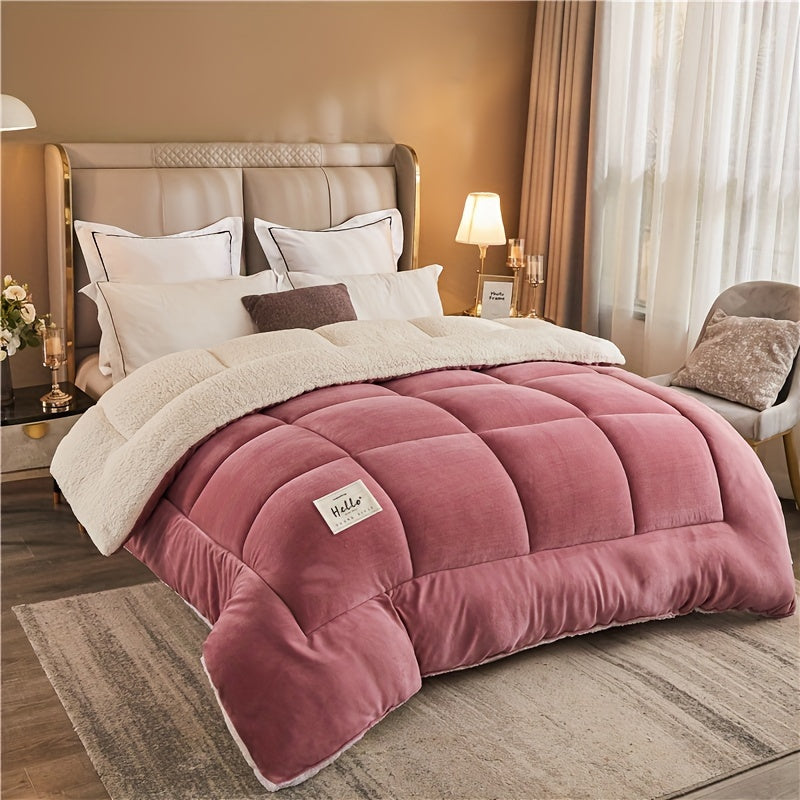 New 1pc High Quality Three-layer Warm Comforter Autumn And Winter Thickened Quilt Warm Quilt Core Heats Up Instantly