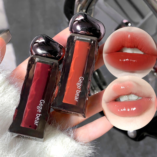 Ice Mountain Lava Moisturizing Lip Glaze Watery Lustrous Mirror Dewy Finish Glazed Lip Moisturizing Hydrating Lifting Lip Lotion Autumn And Winter Tinted Lipstick