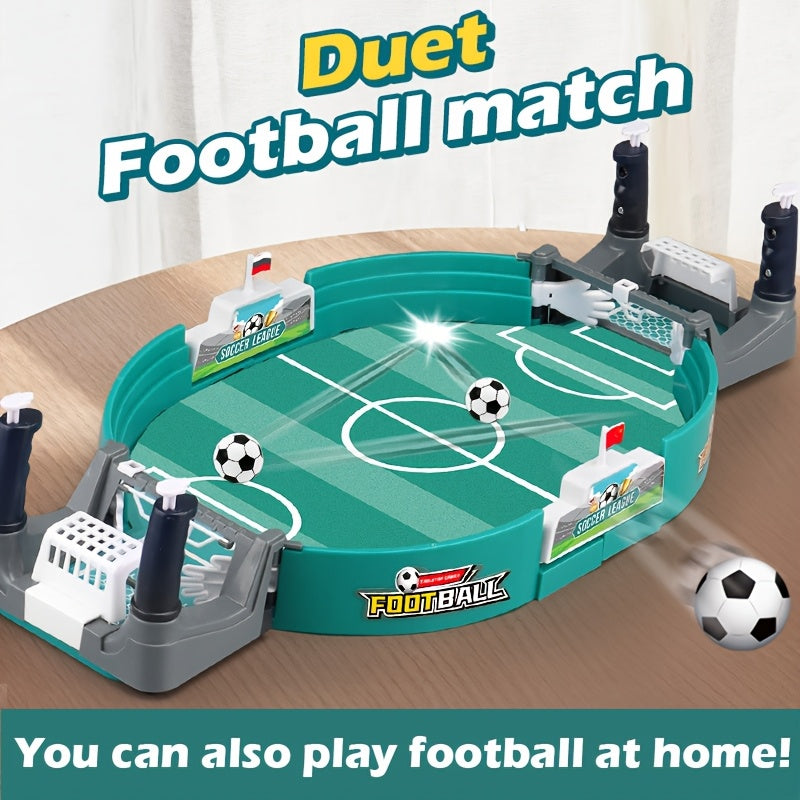 Kids Interactive Table Soccer Game, 5 Balls, Educational Sports Tabletop Toy, Plastic Frame, Ideal for Valentine'S Day, Easter, Birthday Gifts, Ages 3+