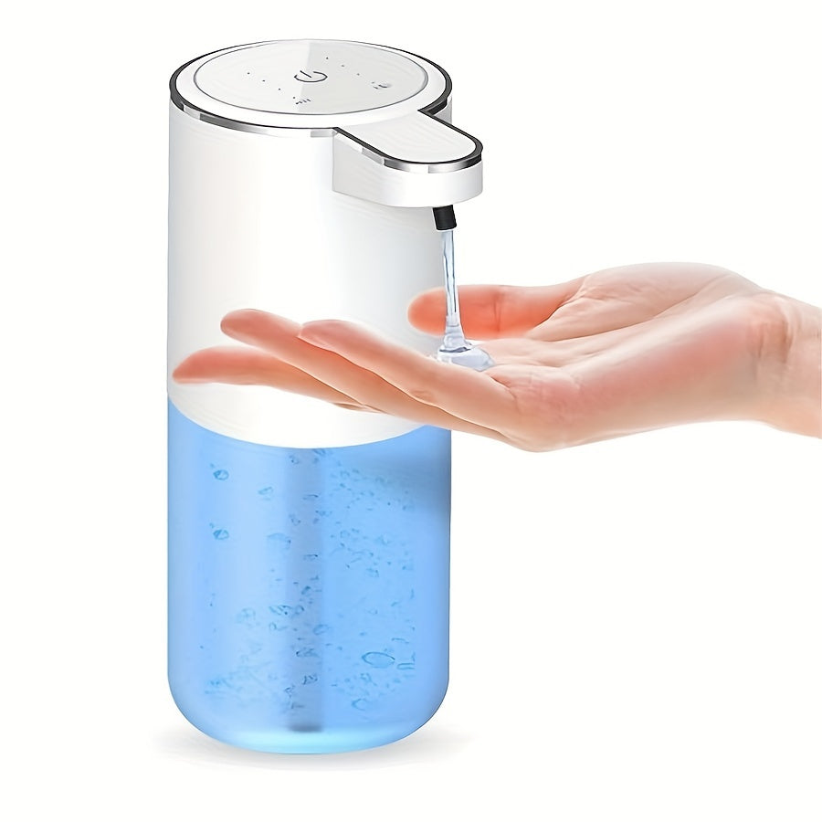 380Ml Automatic Soap Dispenser with Touchless Sensor - Wall-Mounted, Rechargeable Lithium Battery, USB Charging, Modern Black Design for Bathroom And Kitchen, Bathroom Soap Dispenser|Modern Soap Dispenser|Touchless Soap Dispenser